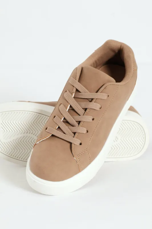 Boys Lowcut Sneaker - Taupe sold by Edgars 