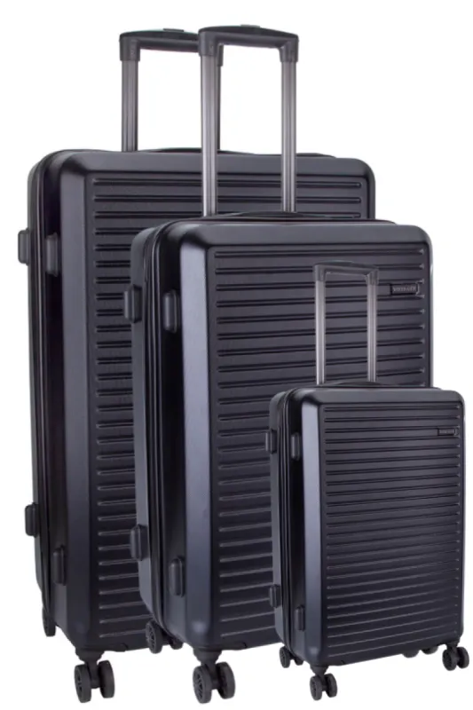 Mahe 4 Wheel Trolley Case Luggage - Black sold by Edgars