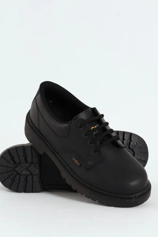 Orlando M4 Leather Lace Up Shoe - Black sold by Edgars