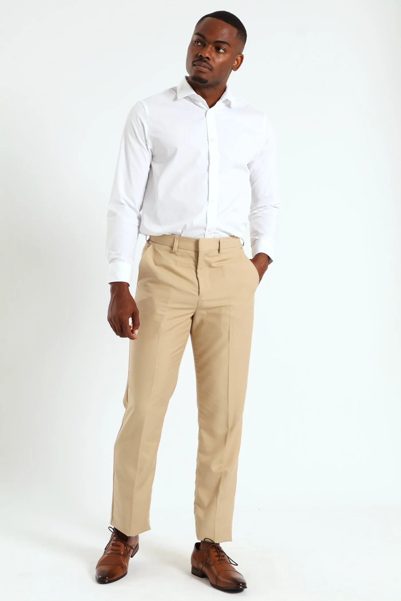 Basic Smart Trouser - Tan sold by Edgars