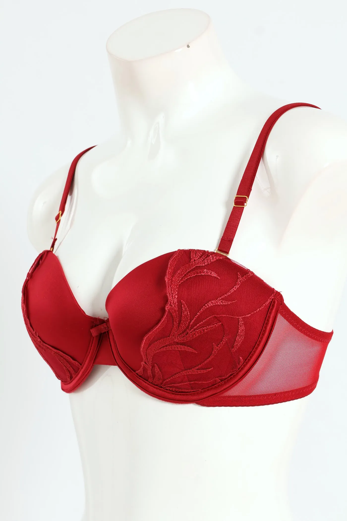 Cloth & Embroidred Balconette Bra - Red sold by Edgars product image thumbnail 3