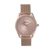 Ladies Rose Gold Mesh Band Watch & Necklace Set sold by Edgars