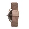 Ladies Rose Gold Mesh Band Watch & Necklace Set sold by Edgars