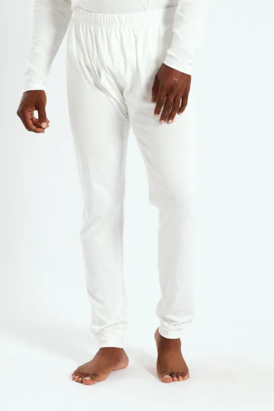 Winter Long John Cotton Thermal - White sold by Edgars 
