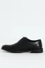 Formal Derby Shoe With Toe Cap - Black sold by Edgars