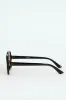 Retro Square Brown Lens Sunglasses - Black sold by Edgars