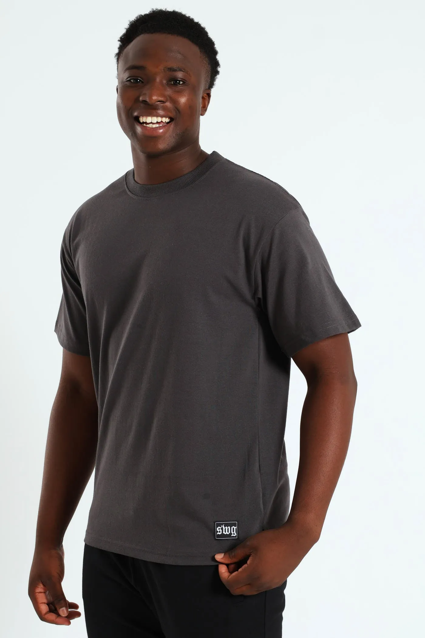 Logo Oversized Label Tee - Charcoal sold by Edgars product image thumbnail 2