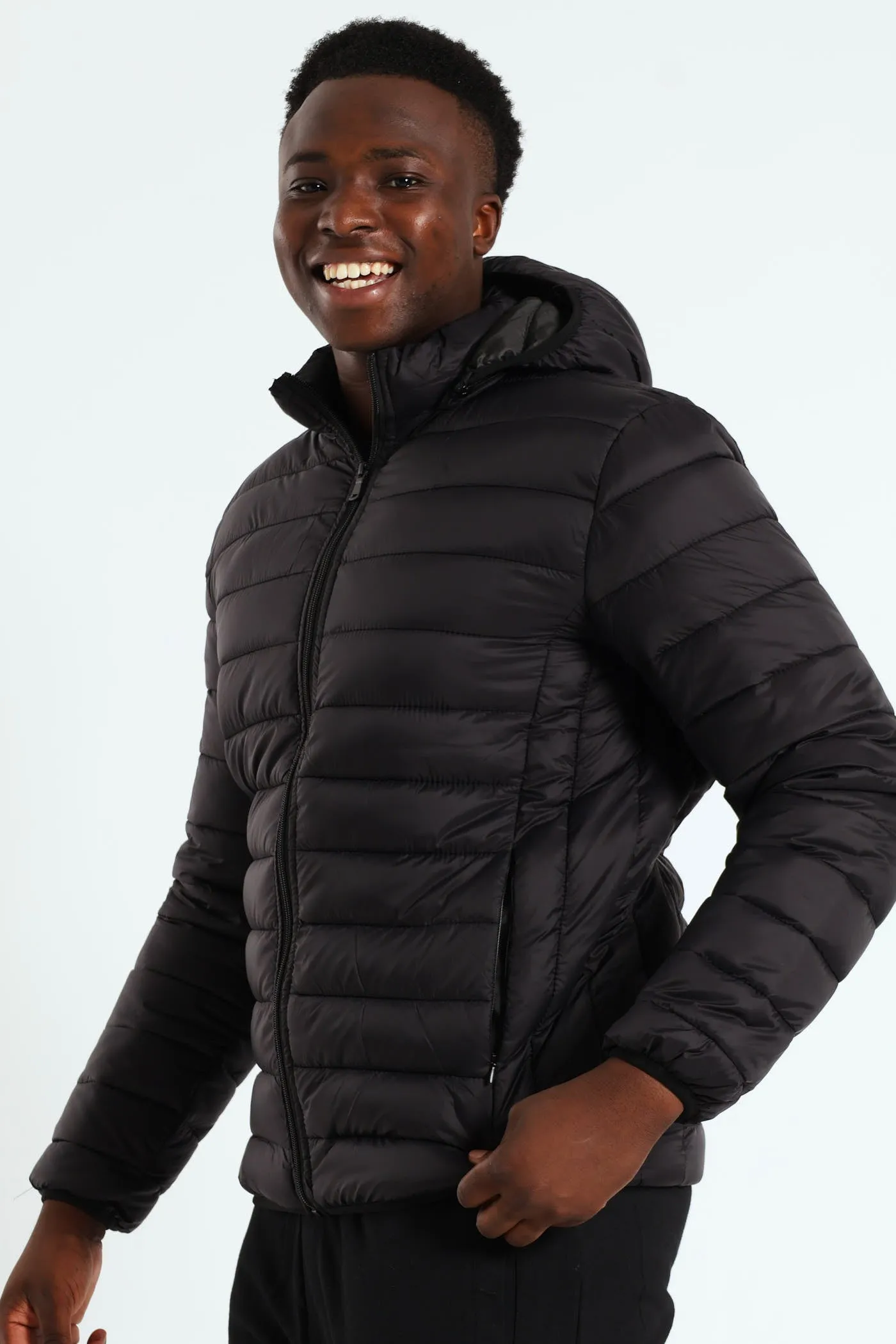 Basic Hood Puffer Jacket - Black sold by Edgars product image thumbnail 2