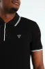 Tipped Core Polo Golfer - Black sold by Edgars
