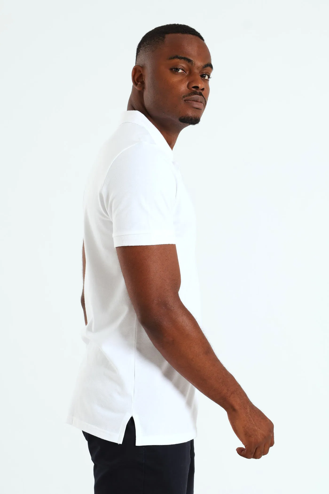 Basic Slim Fit Golfer - White sold by Edgars product image thumbnail 4