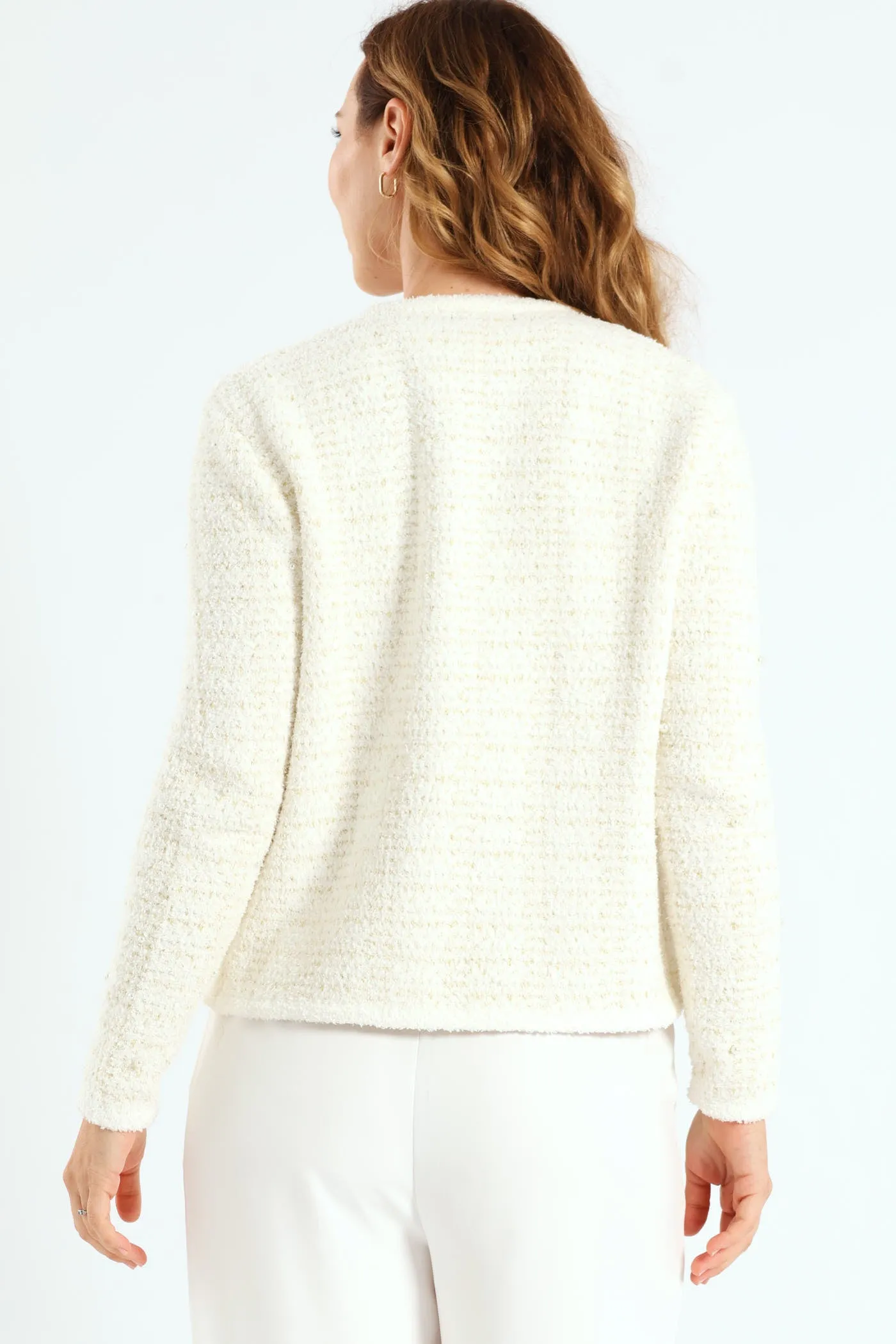 Pearl Lurex Cardigan - White sold by Edgars product image thumbnail 4