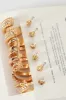3 Pack Diamante Small Hoop Earrings - Gold sold by Edgars