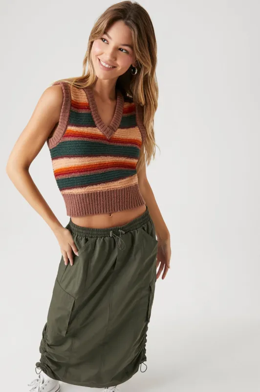 Striped Sweater Vest - Multi sold by Edgars 