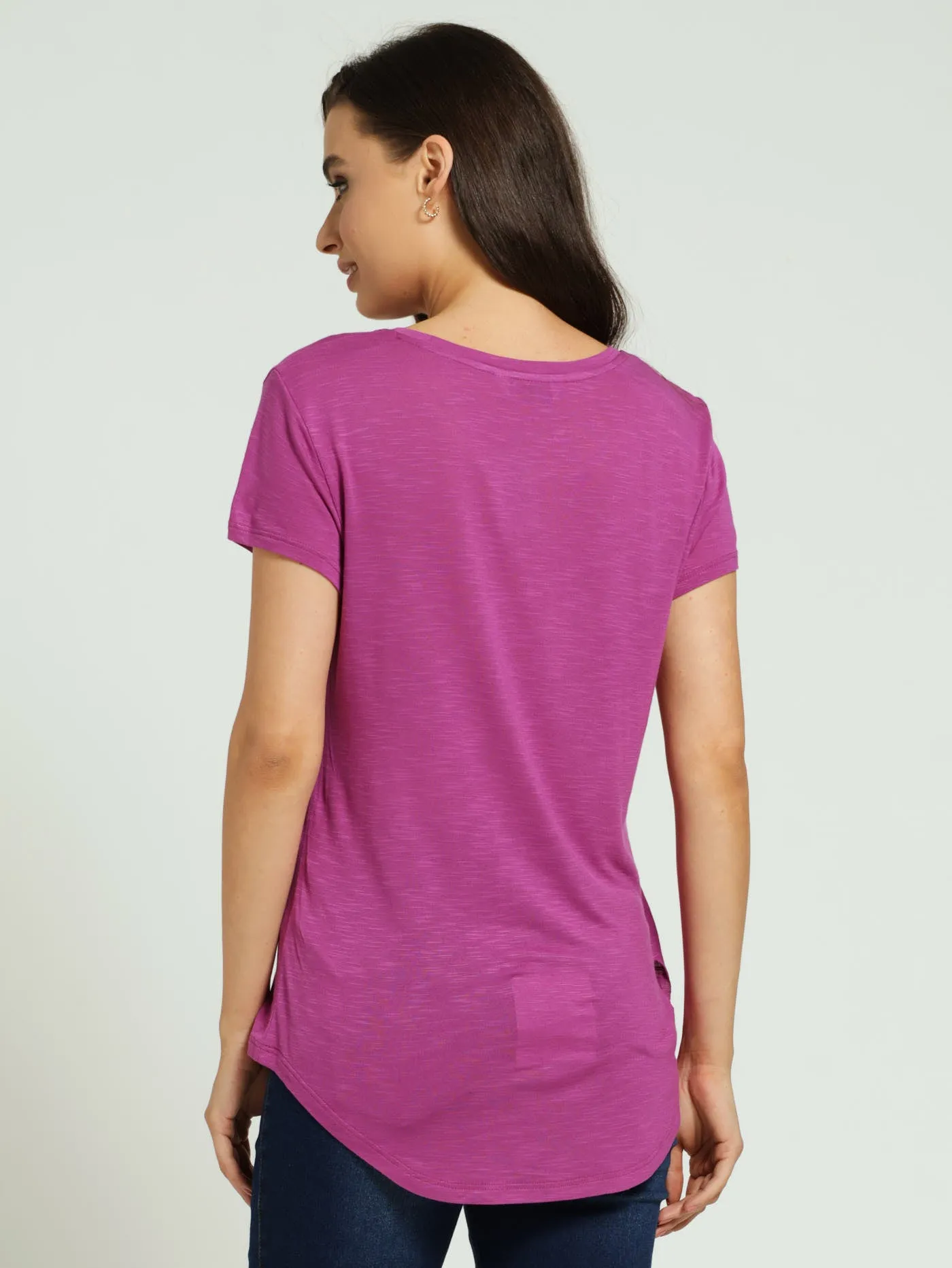 Hi-Lo Slouchy Tee - Magenta sold by Edgars product image thumbnail 3