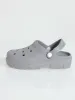 Chunky Moulded Clog - Grey (Vicky Check) sold by Edgars