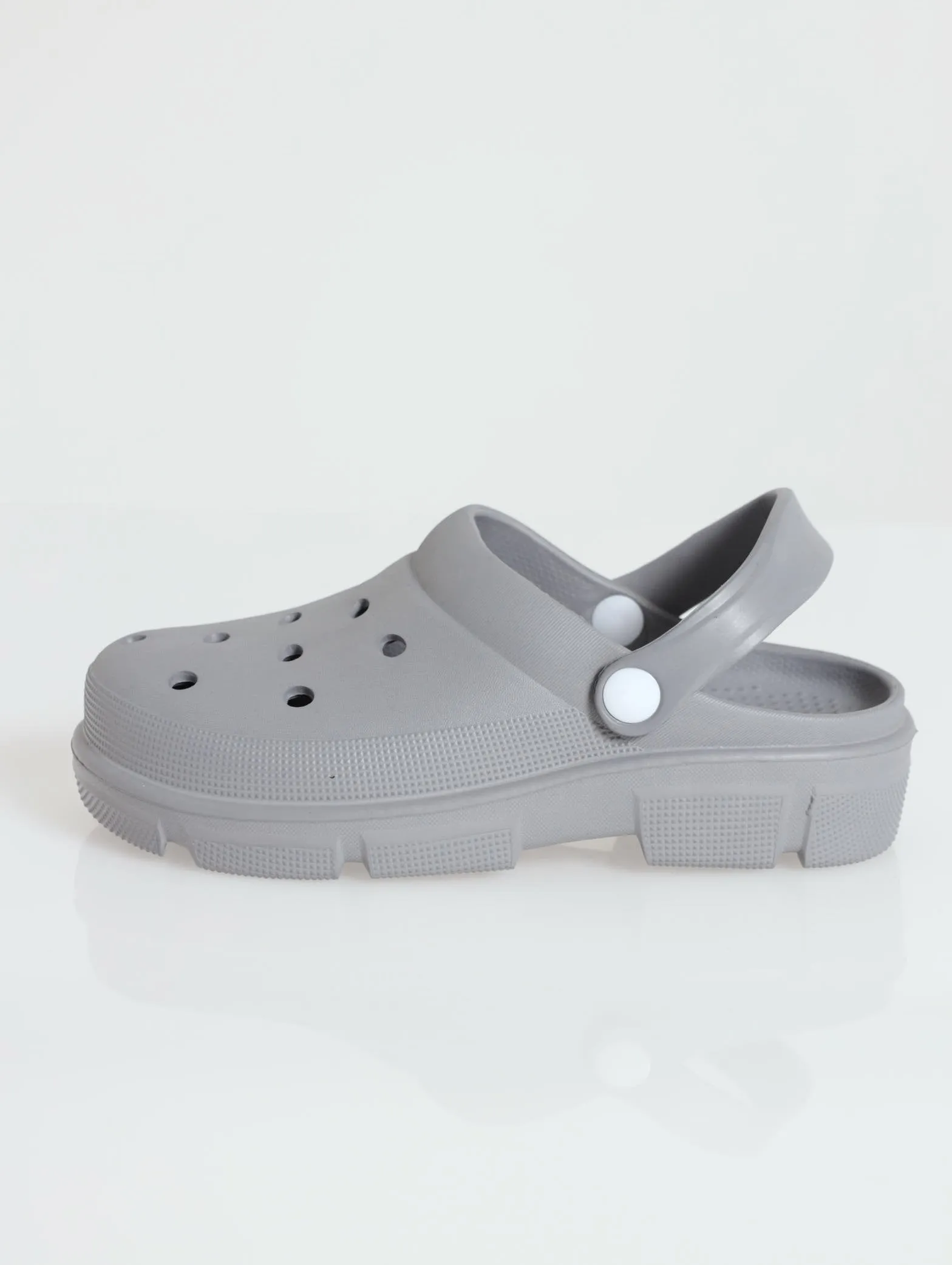 Chunky Moulded Clog - Grey (Vicky Check) sold by Edgars product image thumbnail 2