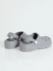 Chunky Moulded Clog - Grey (Vicky Check) sold by Edgars