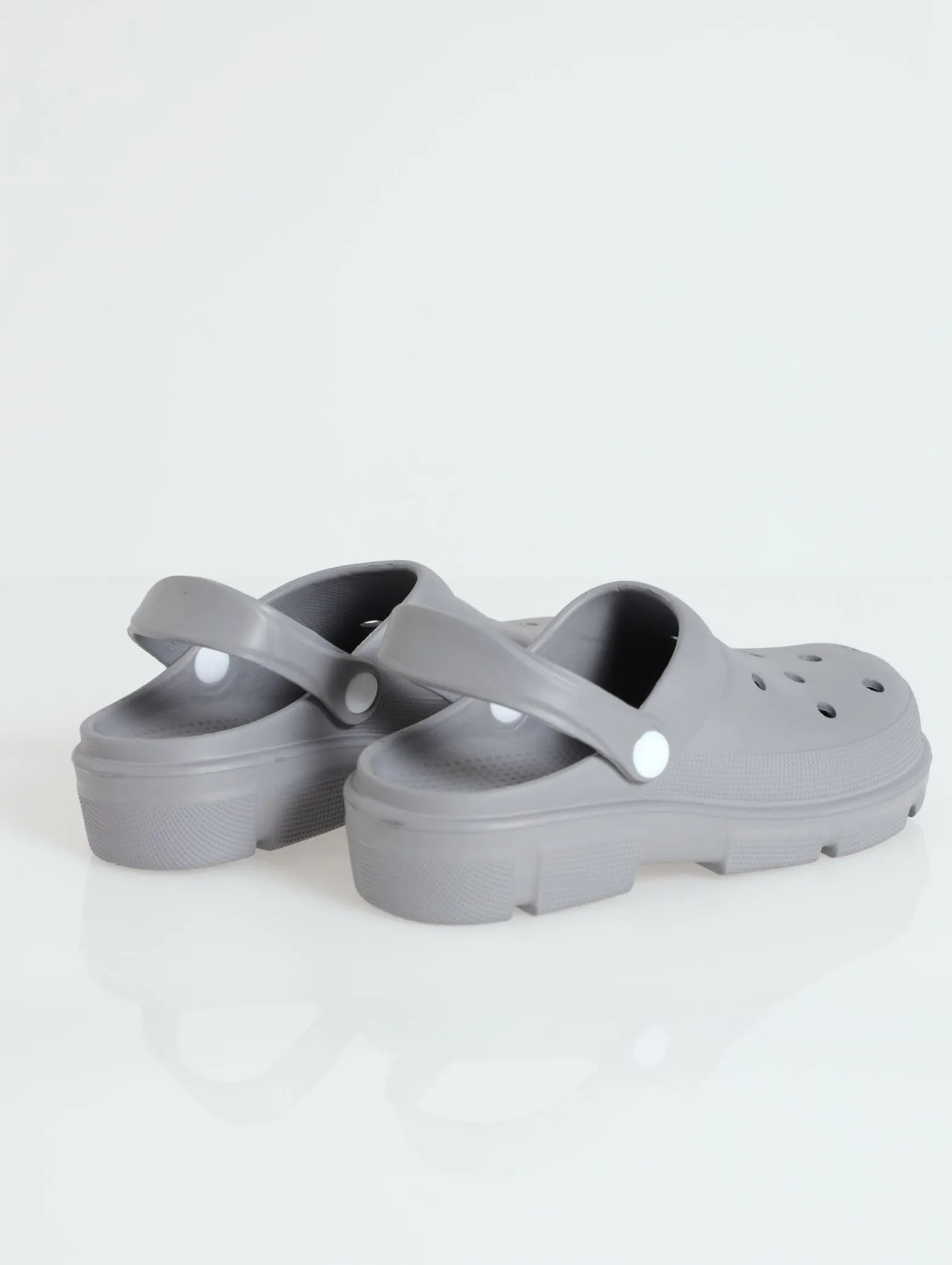 Chunky Moulded Clog - Grey (Vicky Check) sold by Edgars product image thumbnail 3
