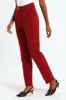 Button Slim Leg Pants - Wine sold by Edgars