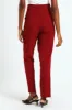 Button Slim Leg Pants - Wine sold by Edgars