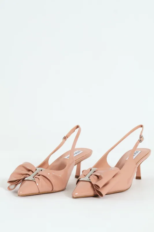Kaci Kitten Heel Slingback With Bow - Blush sold by Edgars