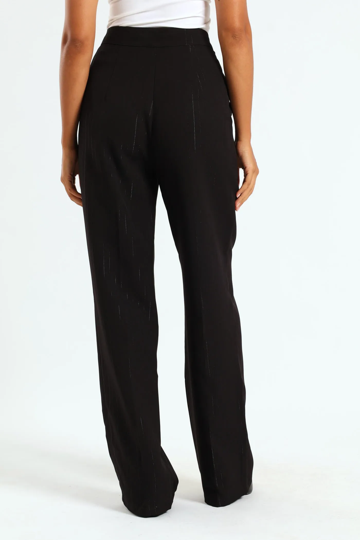 Lurex Stripe Straight Leg Pants - Black sold by Edgars product image thumbnail 4