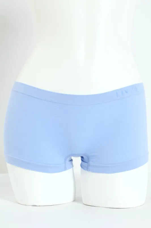3 Pack Seamless Boyleg Panties - Periwinkle/Storm/Soft Pink sold by Edgars
