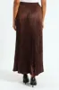 Elasticated Satin Pleated Maxi Skirt - Chocolate sold by Edgars