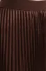 Elasticated Satin Pleated Maxi Skirt - Chocolate sold by Edgars