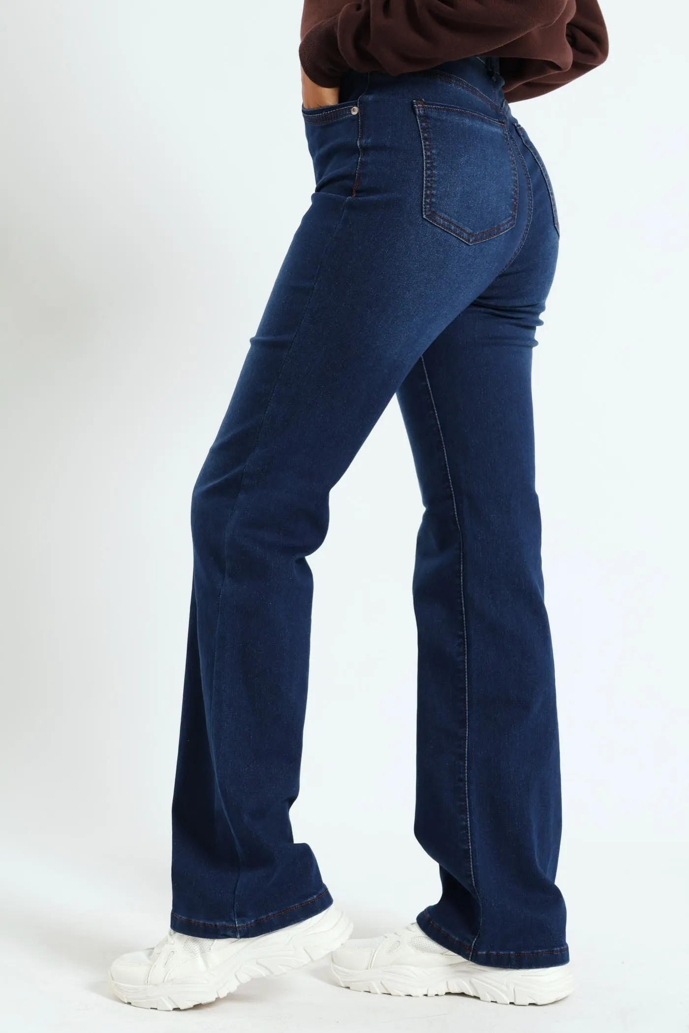 Hi-Waist Bootleg Denim - Dark Wash Ink sold by Edgars product image thumbnail 3