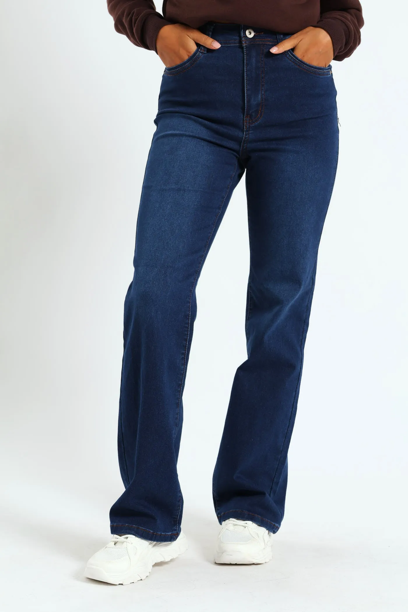 Hi-Waist Bootleg Denim - Dark Wash Ink sold by Edgars product image thumbnail 2