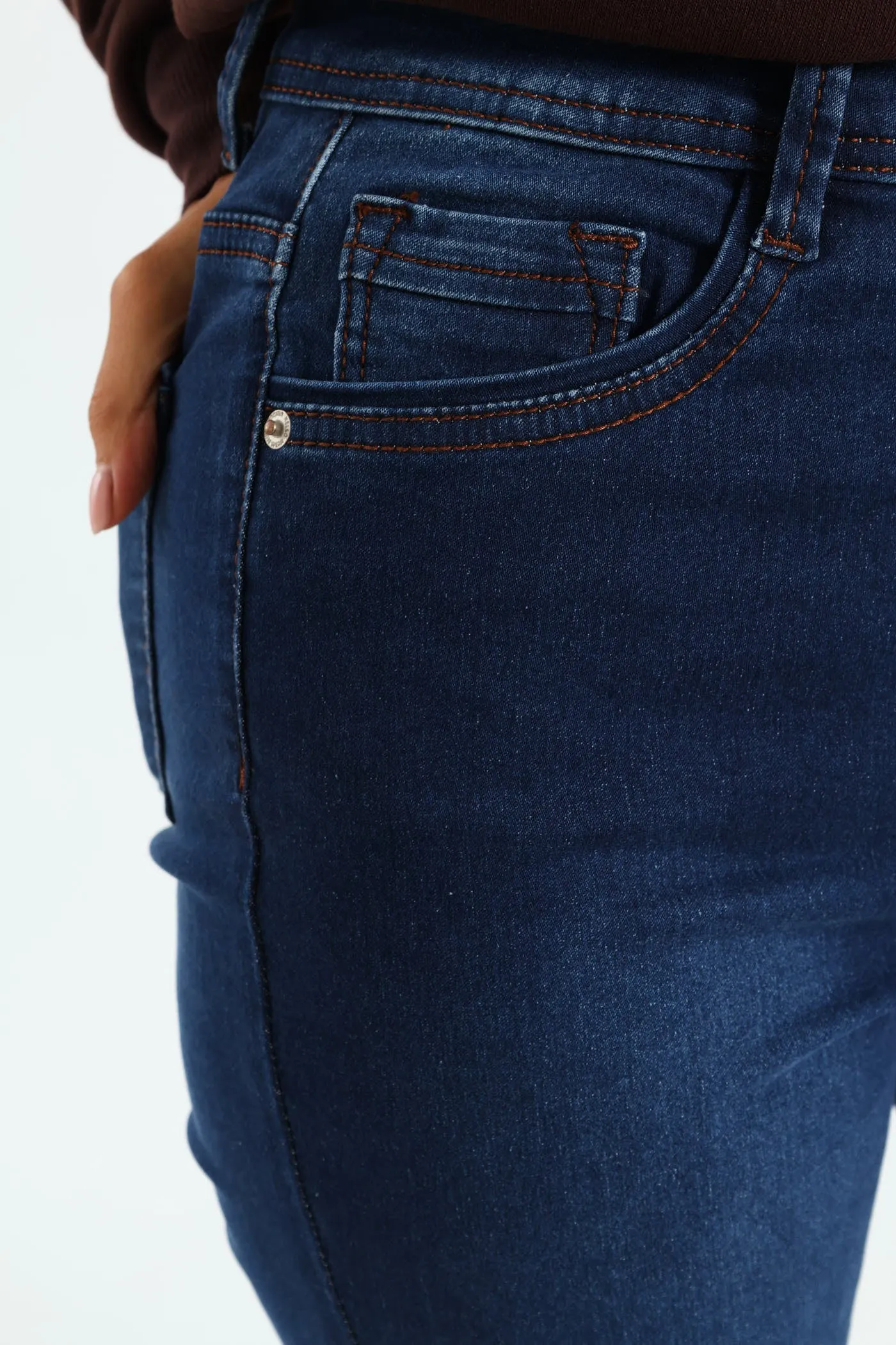 Hi-Waist Bootleg Denim - Dark Wash Ink sold by Edgars product image thumbnail 5