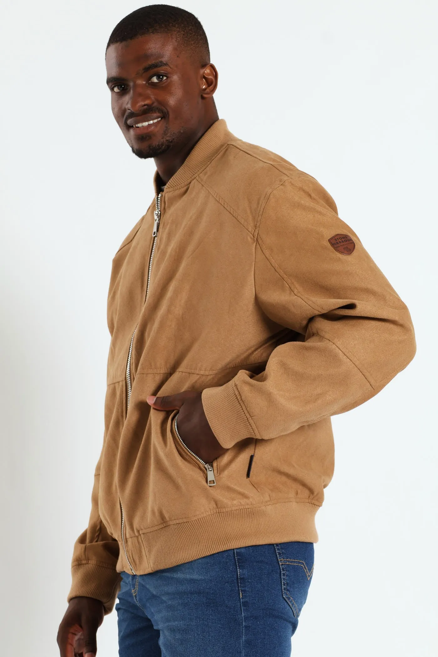 Mock Suede Bomber - Camel sold by Edgars product image thumbnail 2