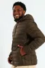 Basic Hood Puffer Jacket - Olive sold by Edgars