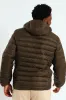 Basic Hood Puffer Jacket - Olive sold by Edgars