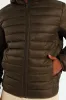 Basic Hood Puffer Jacket - Olive sold by Edgars