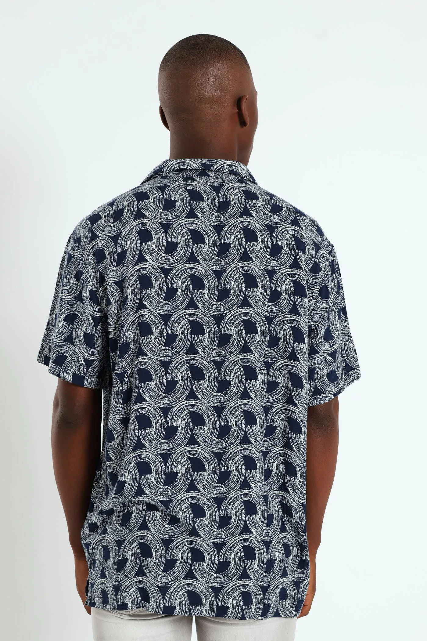 Half Circle Print Shirt - Navy sold by Edgars product image thumbnail 3