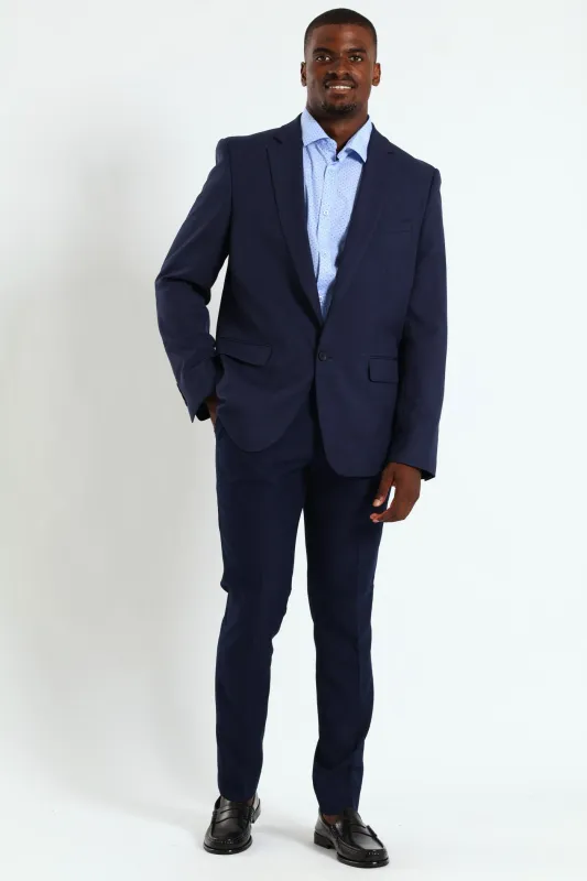 Regular Fit Essential Suit Jacket - Navy made by Signature