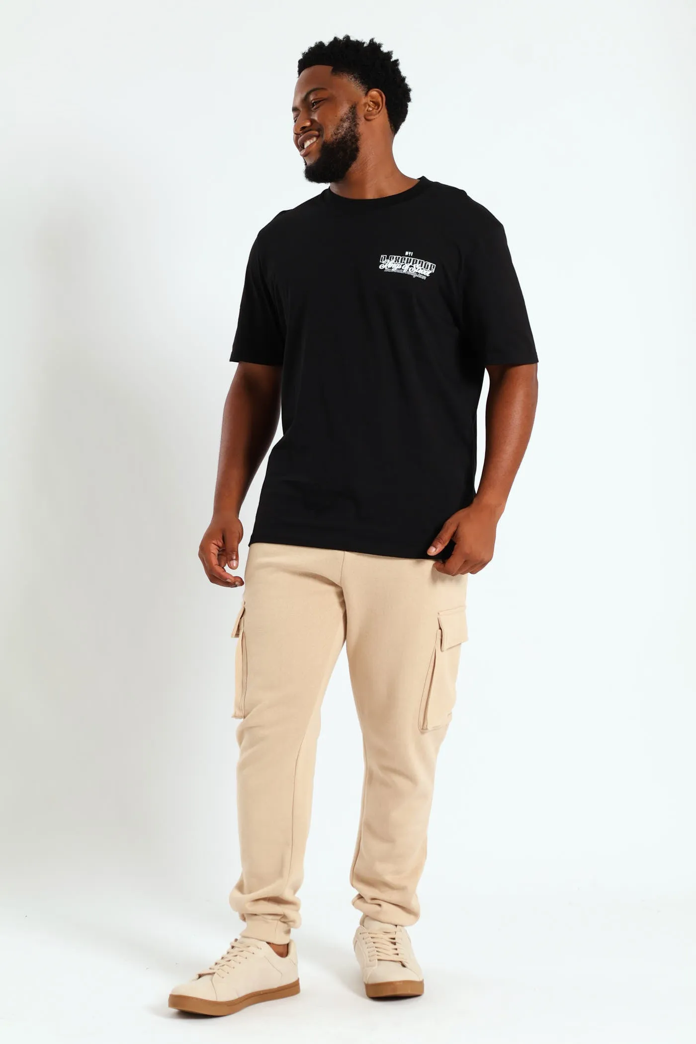Logo Print Tee - Black sold by Edgars