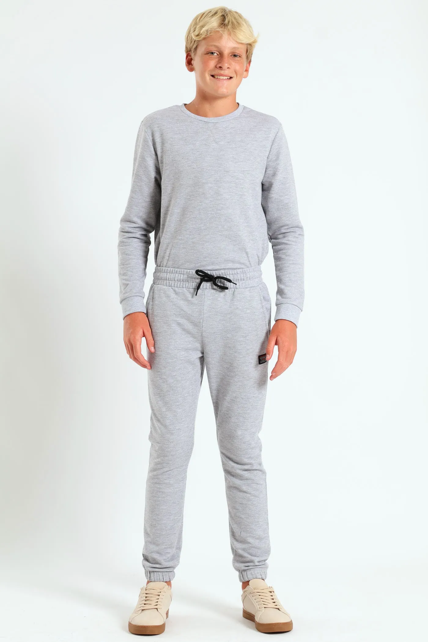 Boys Fleece Jogger - Grey Melange sold by Edgars product image thumbnail 4