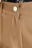 Pin Tuck Slim Leg Pant - Latte sold by Edgars 