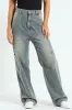Cargo Contrast Stitch Jean - Salty Mid Wash sold by Edgars