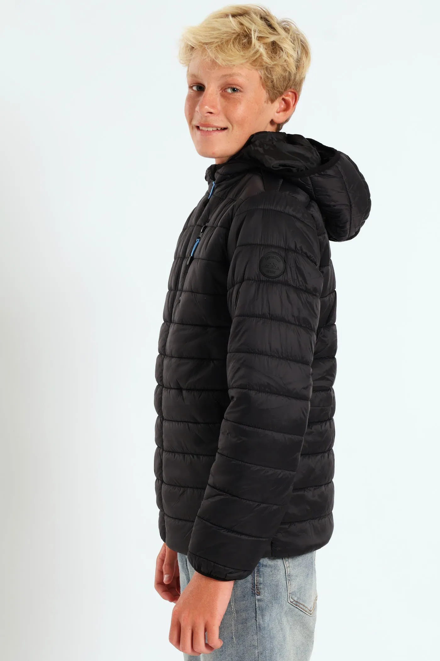 Boys Puffer Jacket - Black sold by Edgars product image thumbnail 4