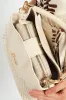 Woven Top Handle Bucket Bag - Beige sold by Edgars 
