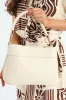 Woven Top Handle Bucket Bag - Beige sold by Edgars 