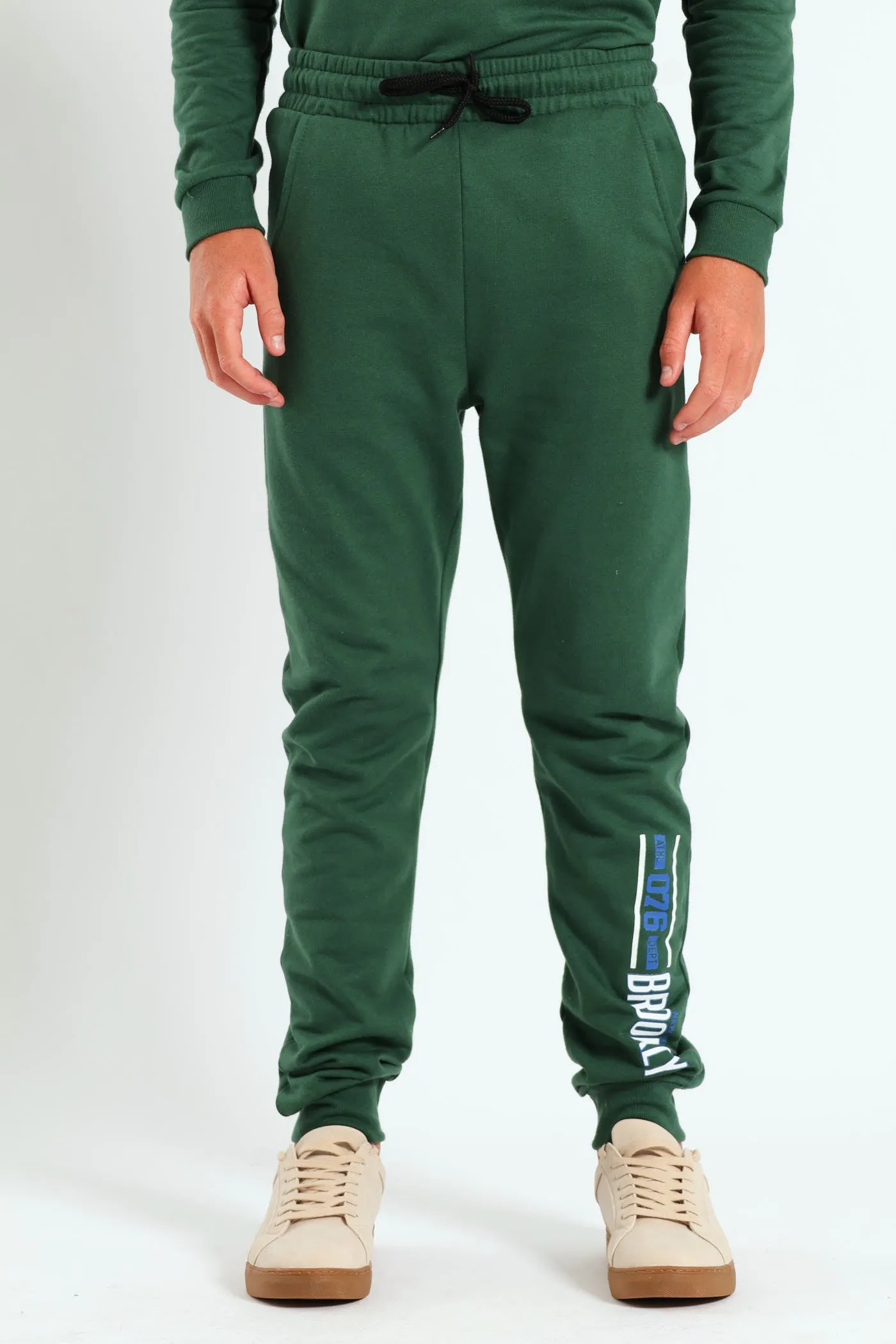Boys College Jogger - Green sold by Edgars