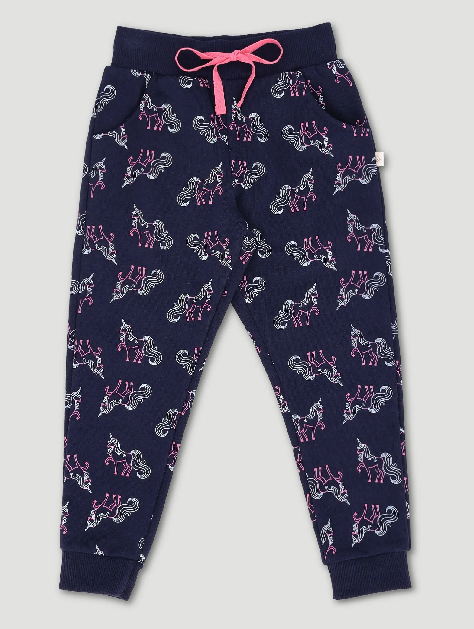Pre-Girls Unicorn Print Jogger - Navy sold by Edgars
