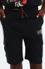 Boys Cargo Fleece Shorts - Black sold by Edgars