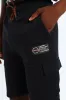 Boys Cargo Fleece Shorts - Black sold by Edgars