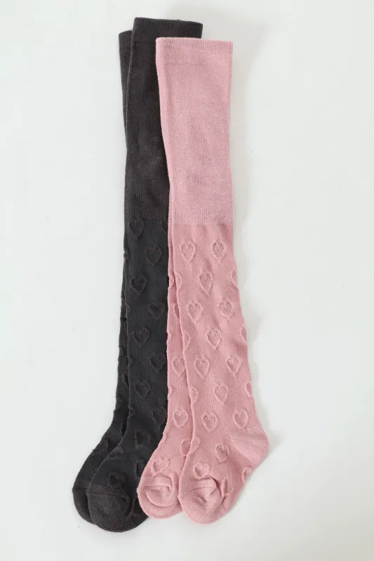 2 Pack Stocking Socks - Dusty Pink sold by Edgars